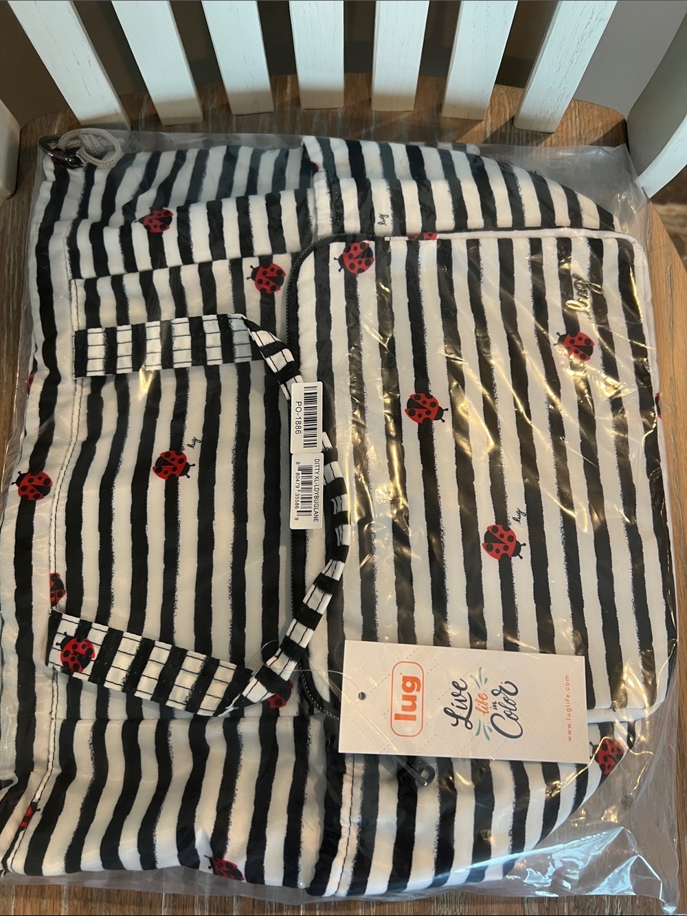 RARE DITTY XL TOTE LADYBUG LANE +BONUS - Picture 9 of 11